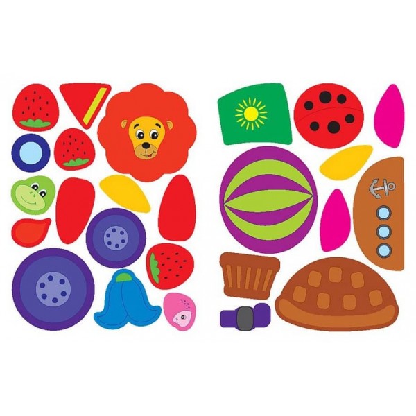 Наліпки-аплікації для малят. Полуничка